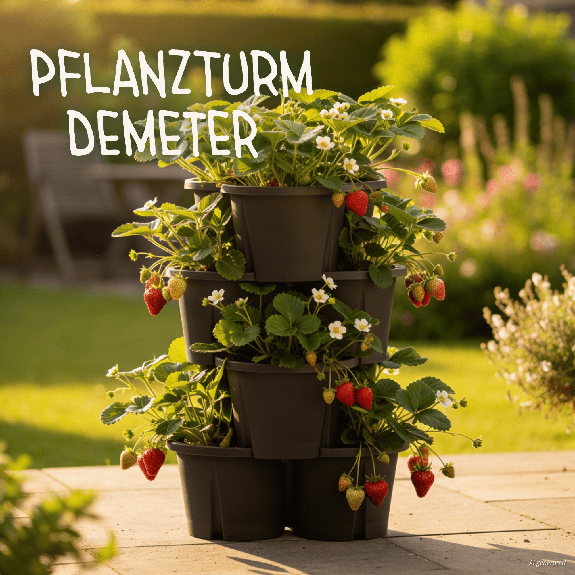 Pflanzturm Demeter - Anthrazit
