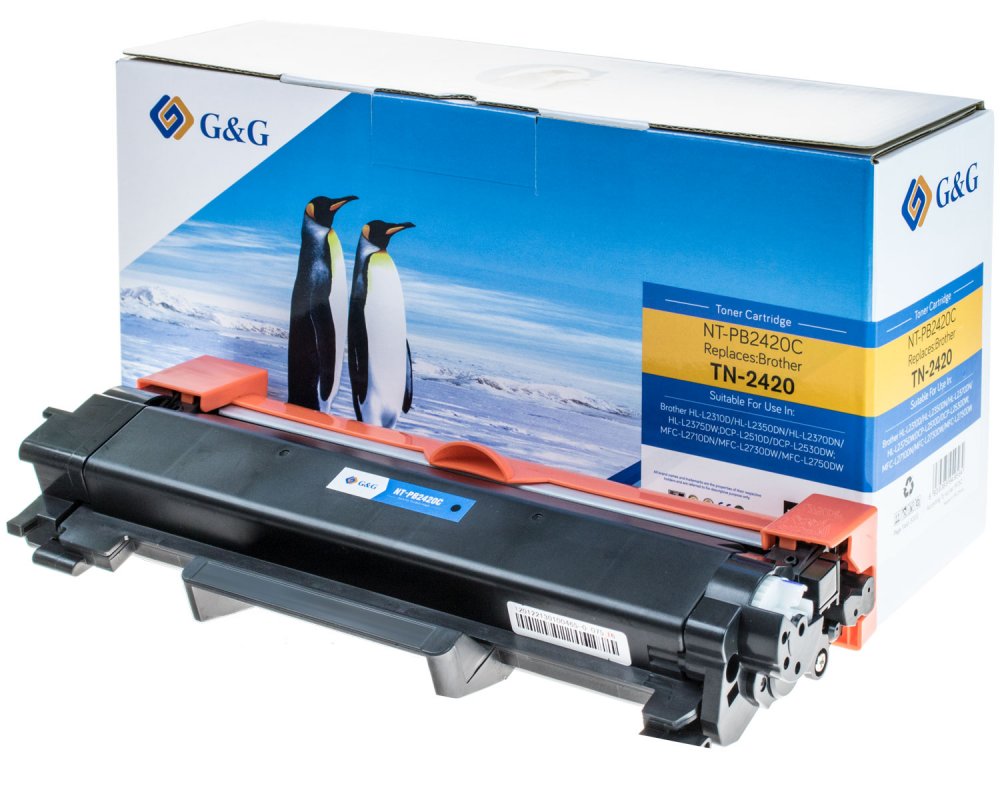 Kompatibel mit Brother TN-2420 XL-Toner - Marke: G&G (3.000 Seiten)