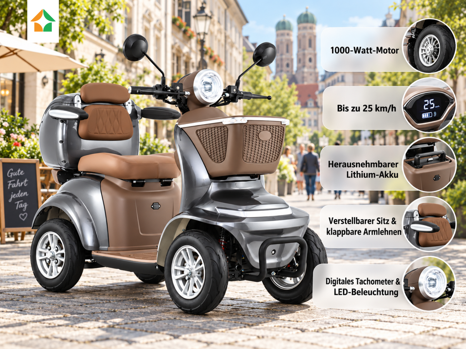 Lunar Q PREMIUM - 25 KM/H Lithium Anthrazit