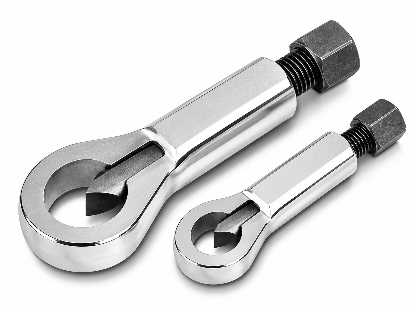 Mutternsprenger-Set 2-teilig aus Carbonstahl, 12–24 mm