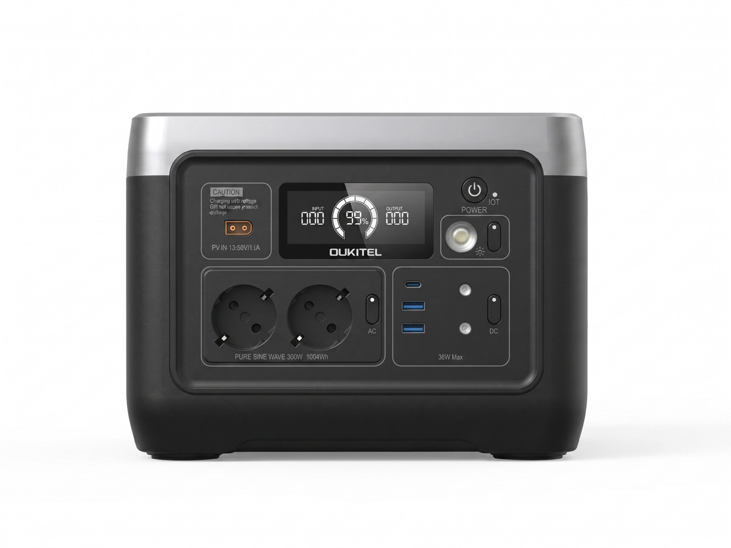OUKITEL P1001E 1000Wh – 300W LiFePO4 Powerstation für Camping & Notfall