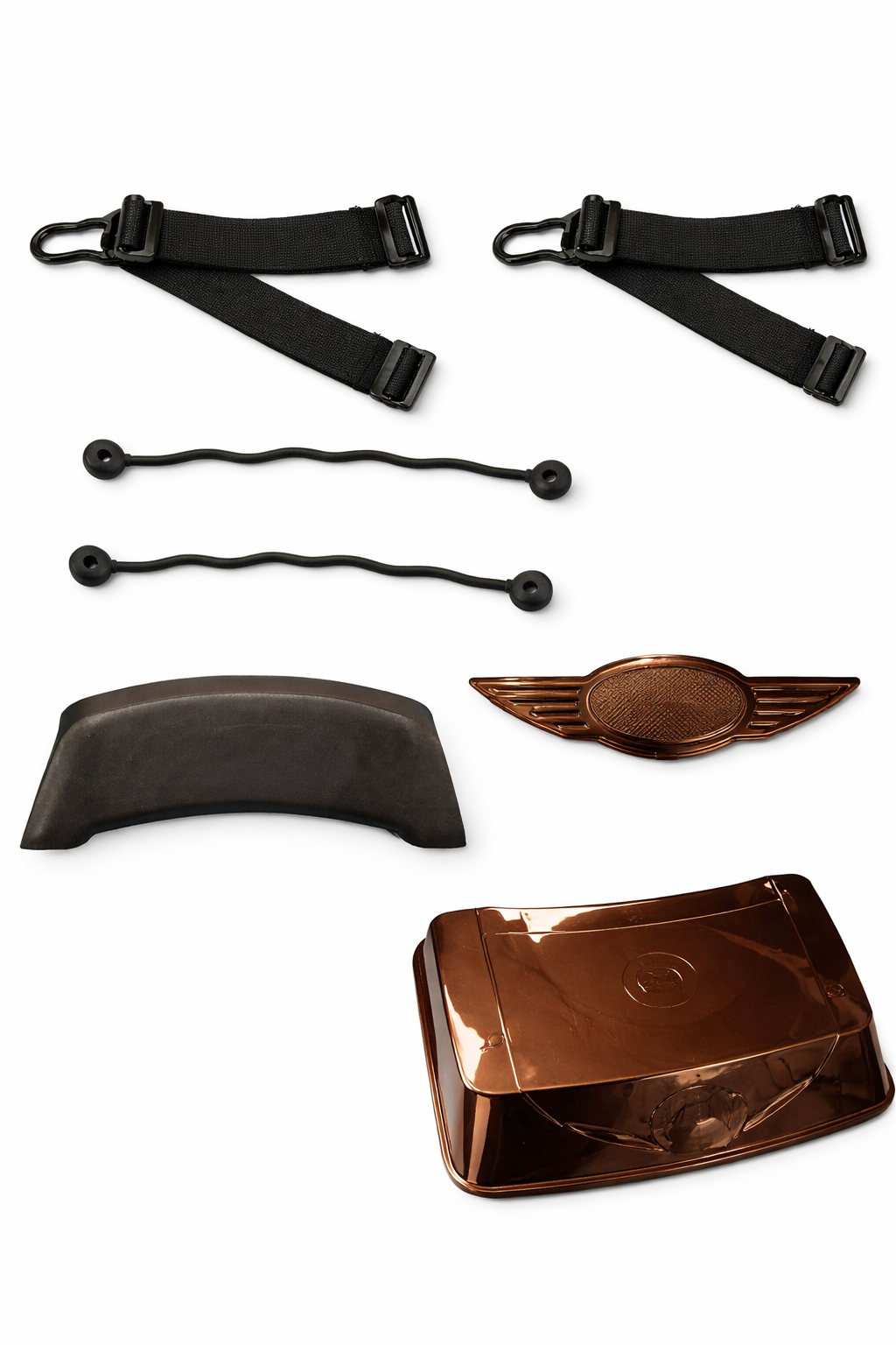 Heck-Staubox mit Rückenlehne passend für Elektromobil P1000 - Braun