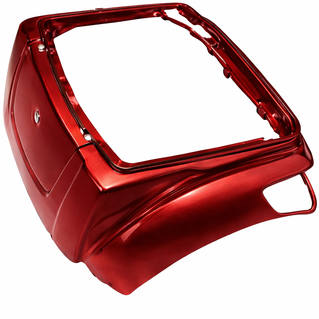 Heckschutz Abdeckung kompatibel mit Elektromobil Seniorenmobil P4000 - Rot