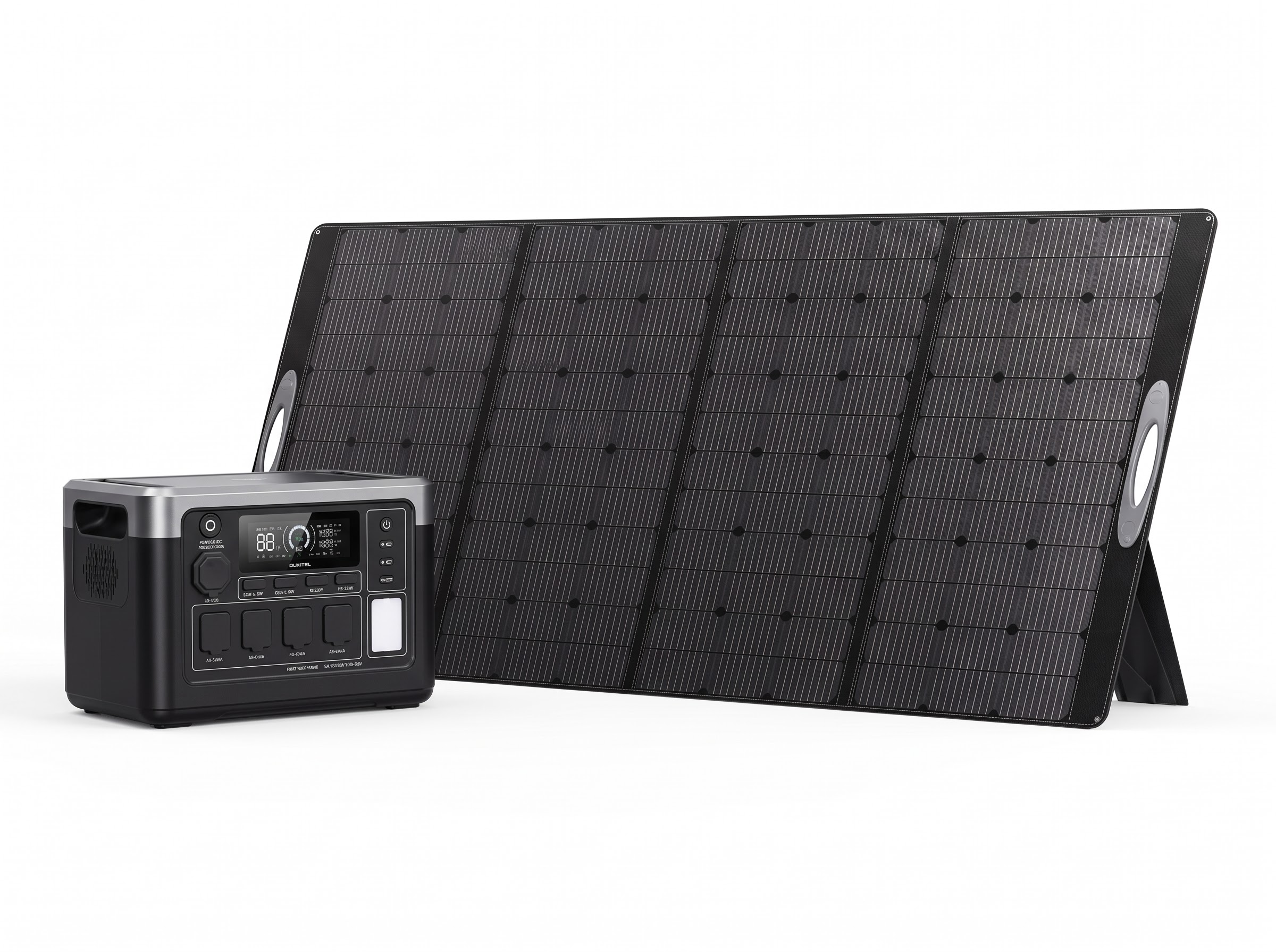 OUKITEL P1000 Plus Powerstation 1024Wh + 400 W Solarpanel – Set mit USV & App