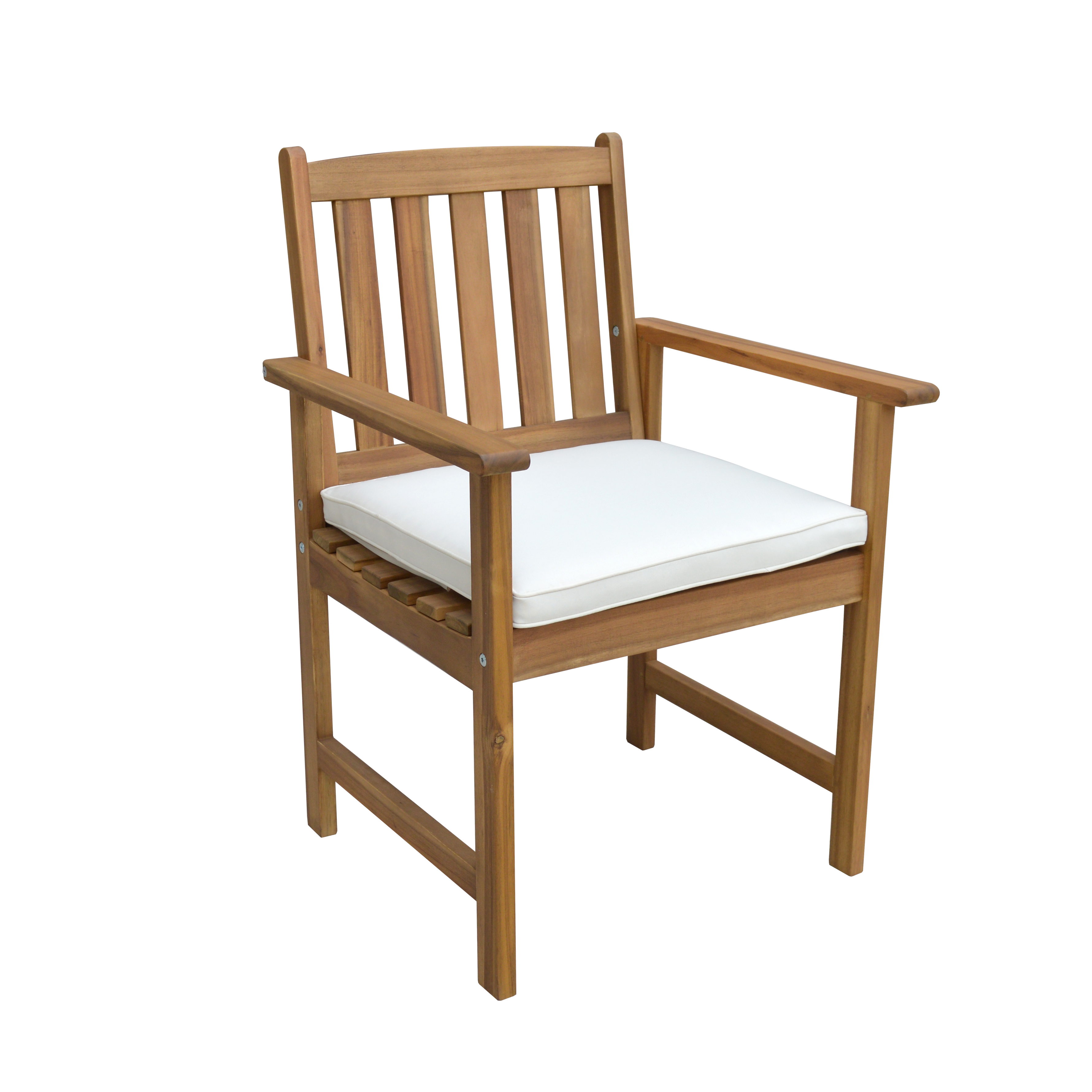 Garten Diningset mit Bank und 2 Stühlen, ca. 125 x 75 cm - Braun Colli 1
