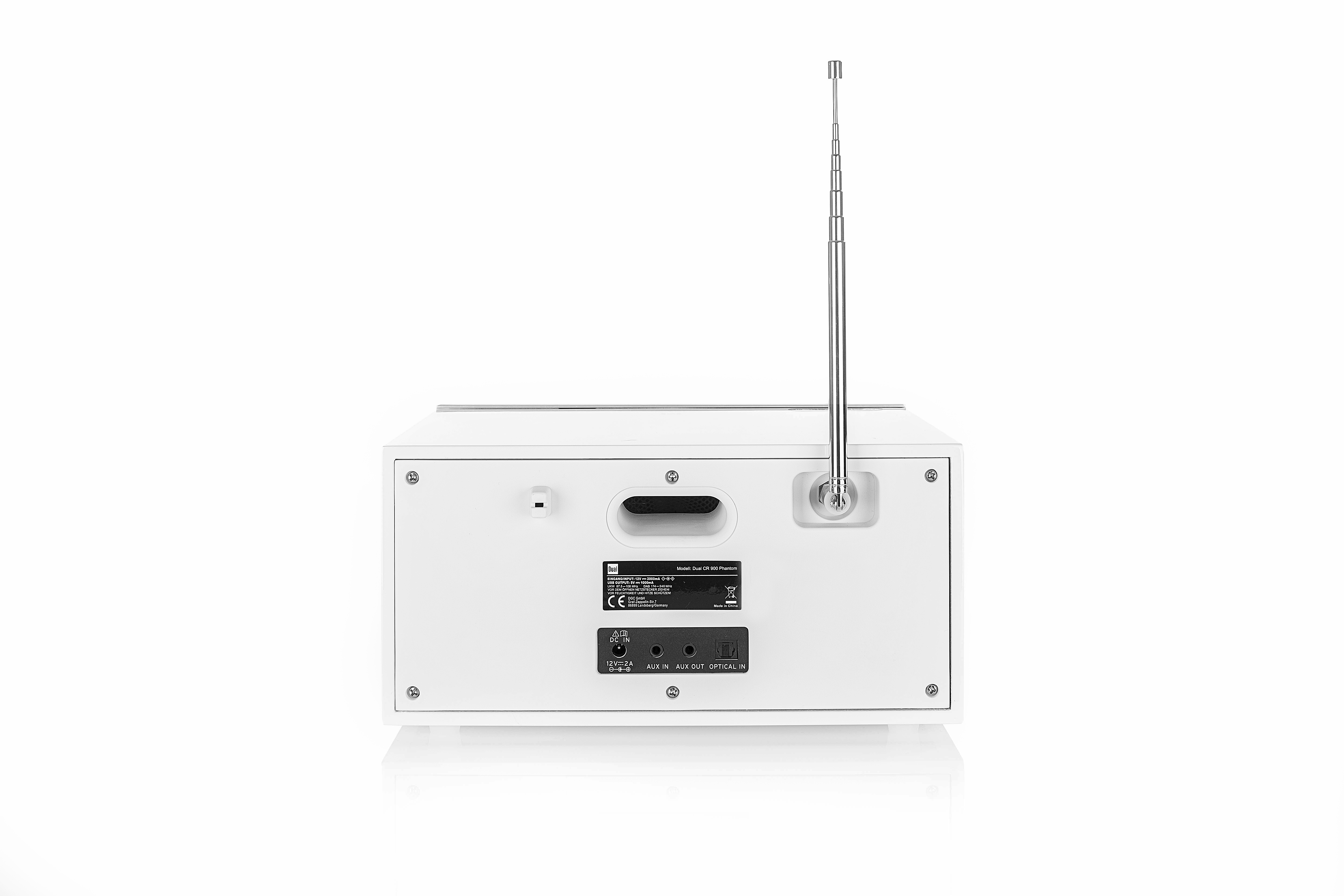 Dual CR 900 Phantom Hybridradio mit DAB+, Internetradio, CD und Spotify - Weiß