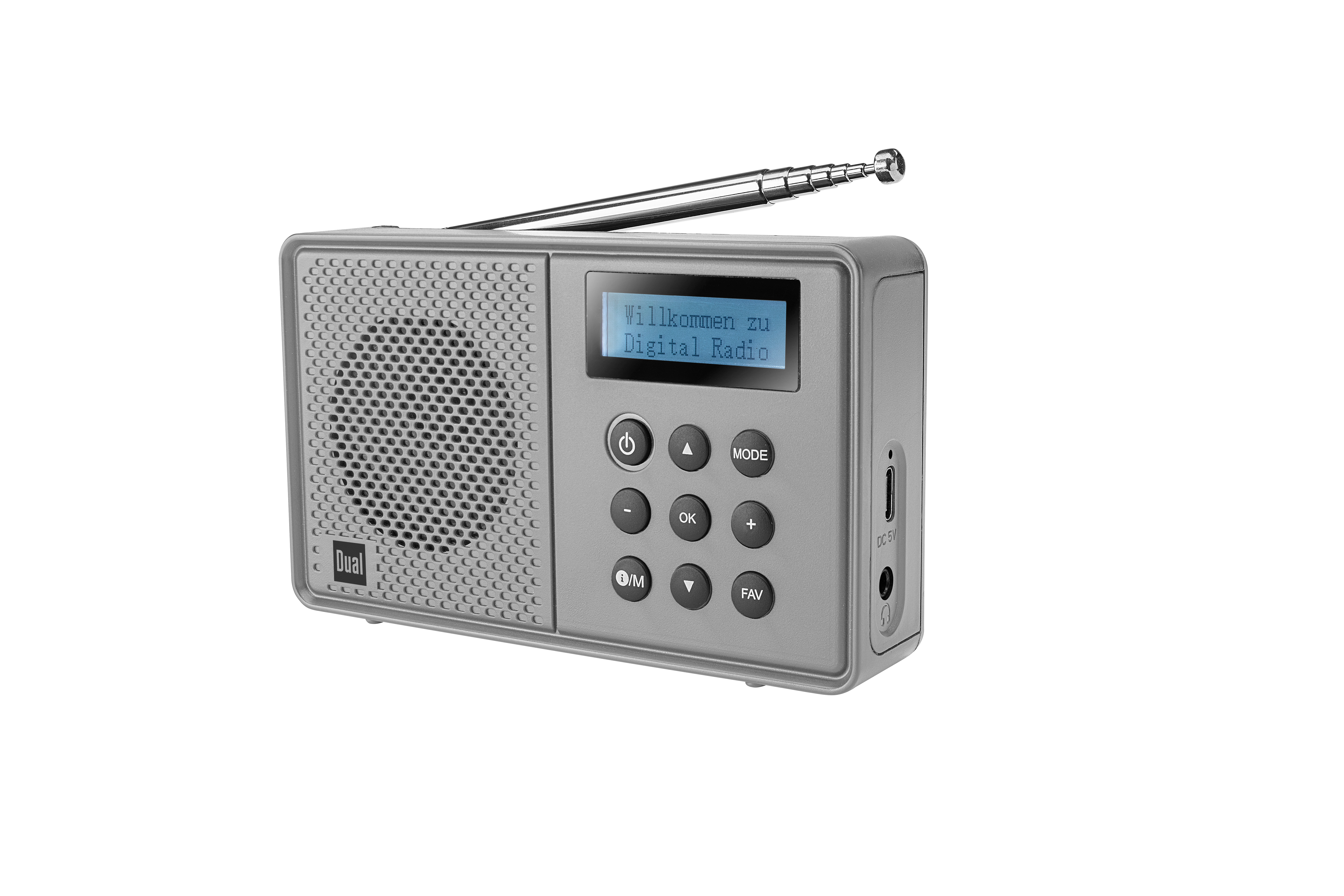 Dual MCR 110 portables DAB+ Radio mit Bluetooth und Akku