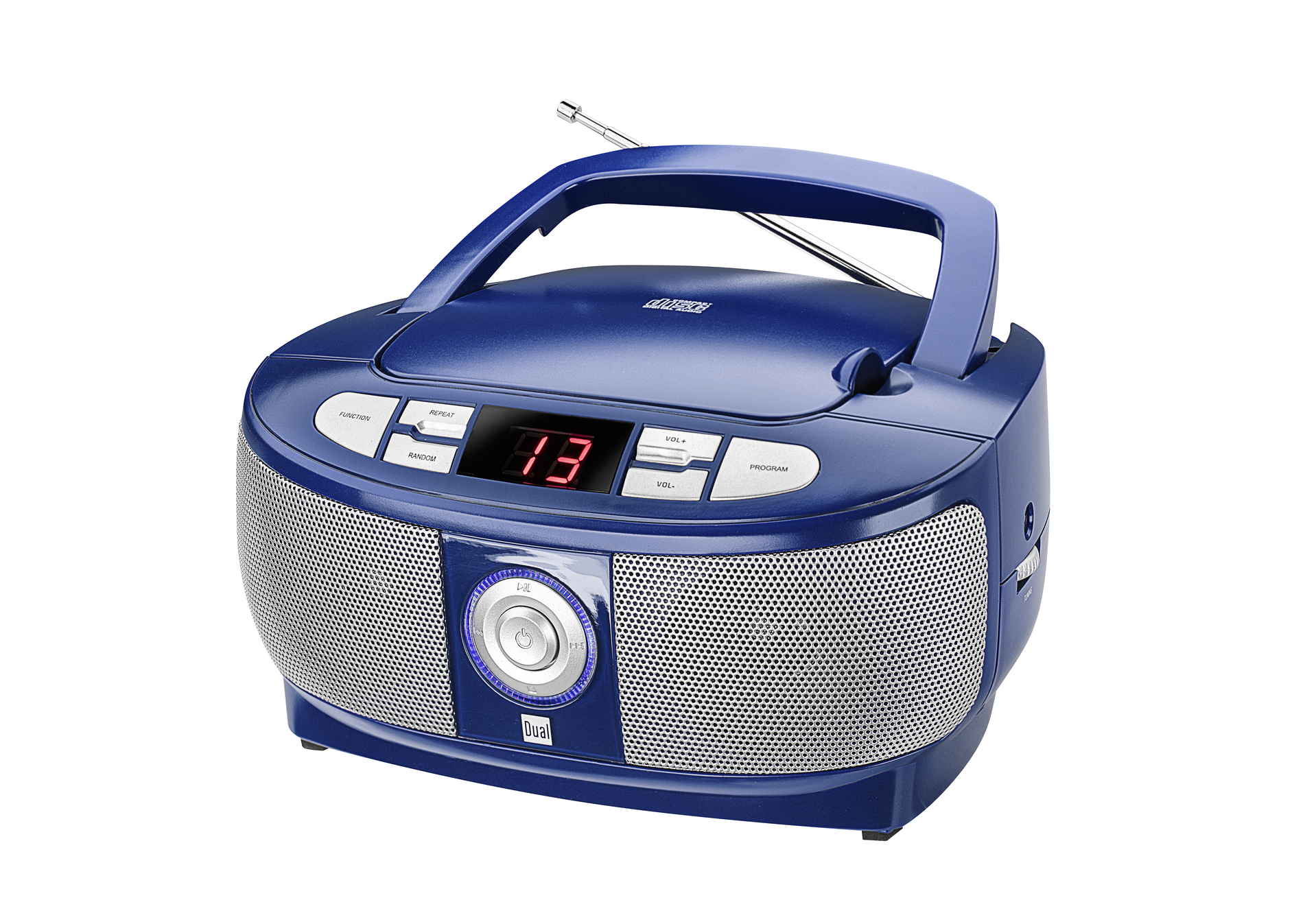 Dual P 49-1 portable CD-Boombox mit UKW-Radio - Blau