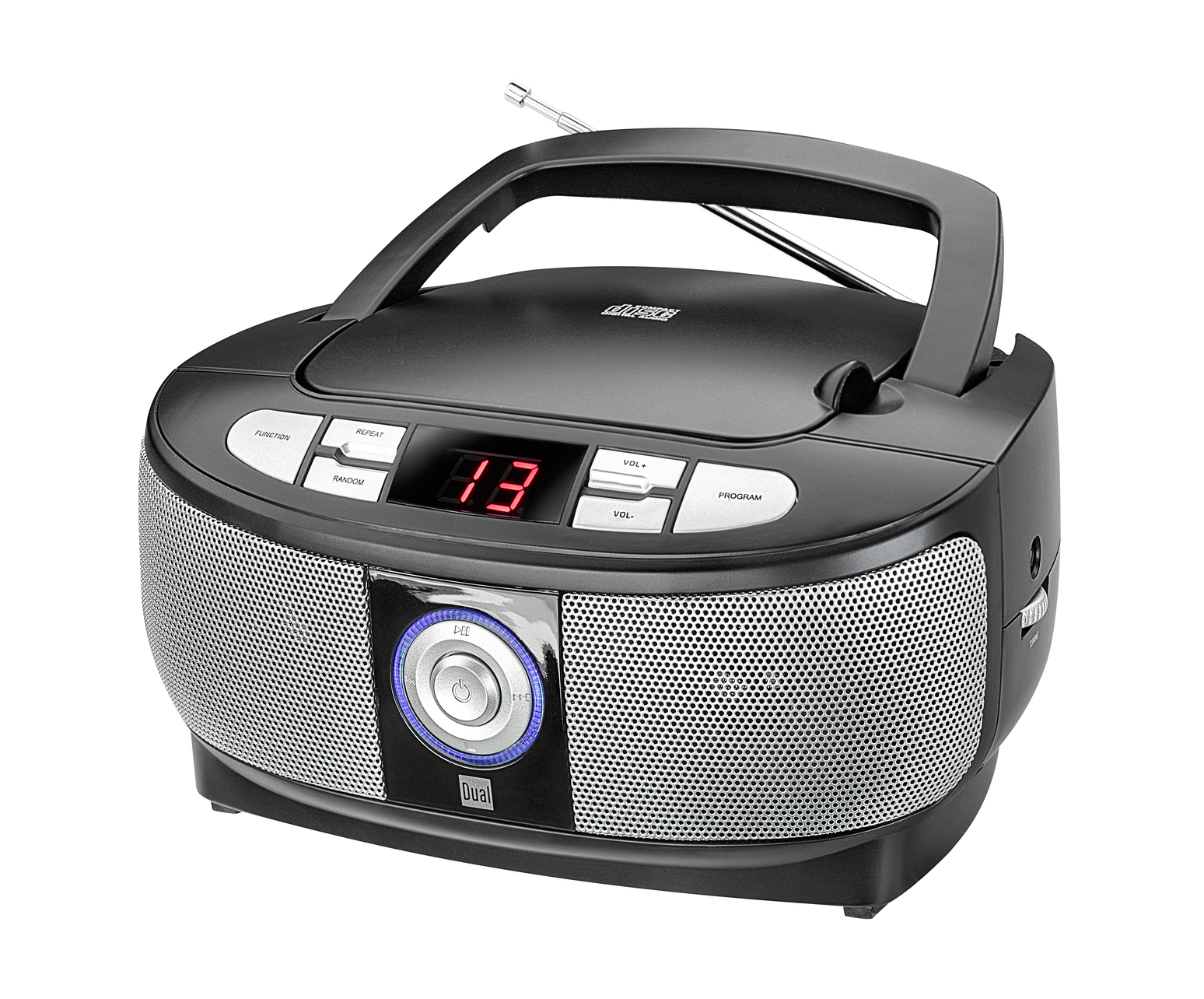 Dual P 49-1 portable CD-Boombox mit UKW-Radio - Schwarz
