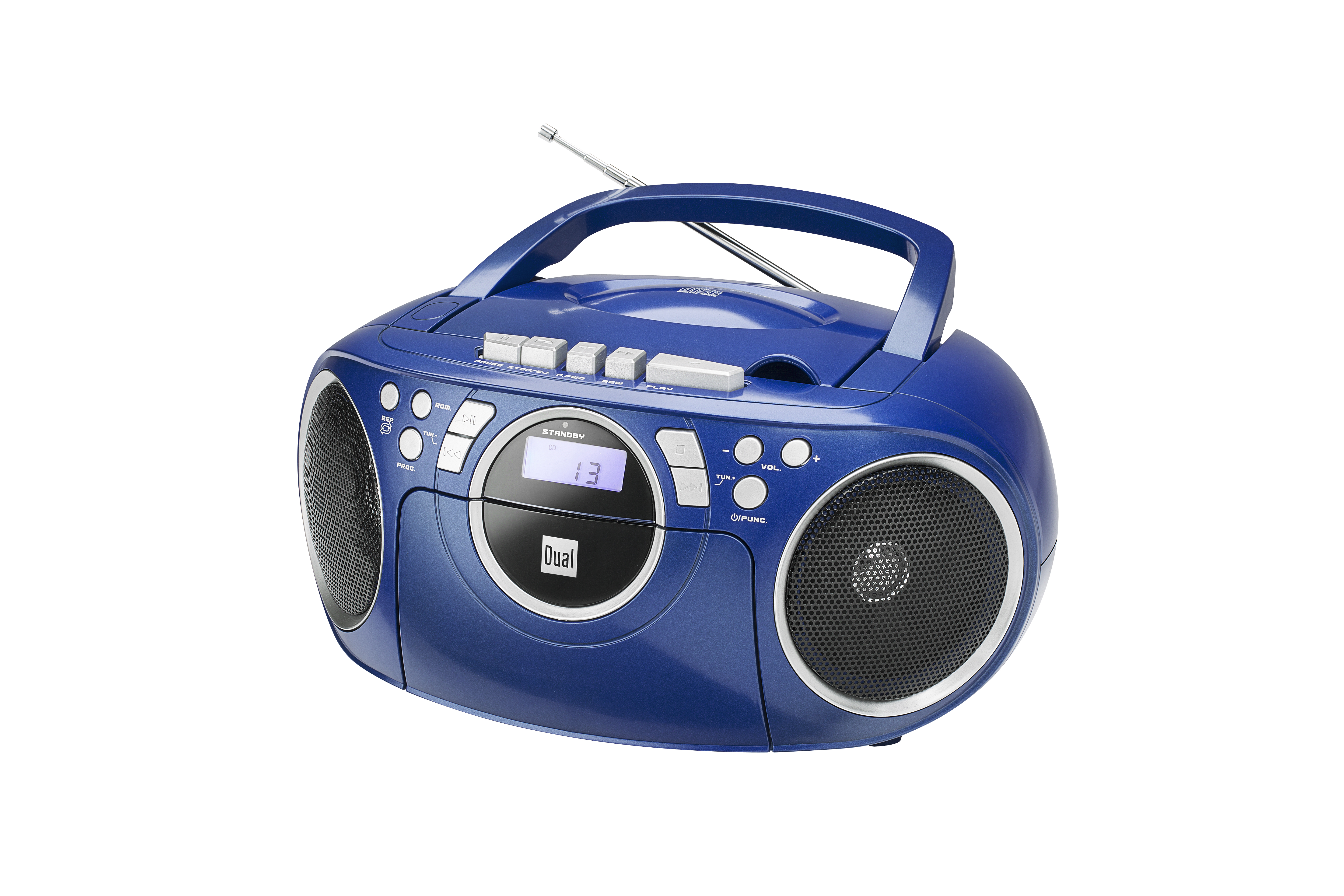 Dual P 70 portable CD-Boombox mit Radio und Kassette - Blau