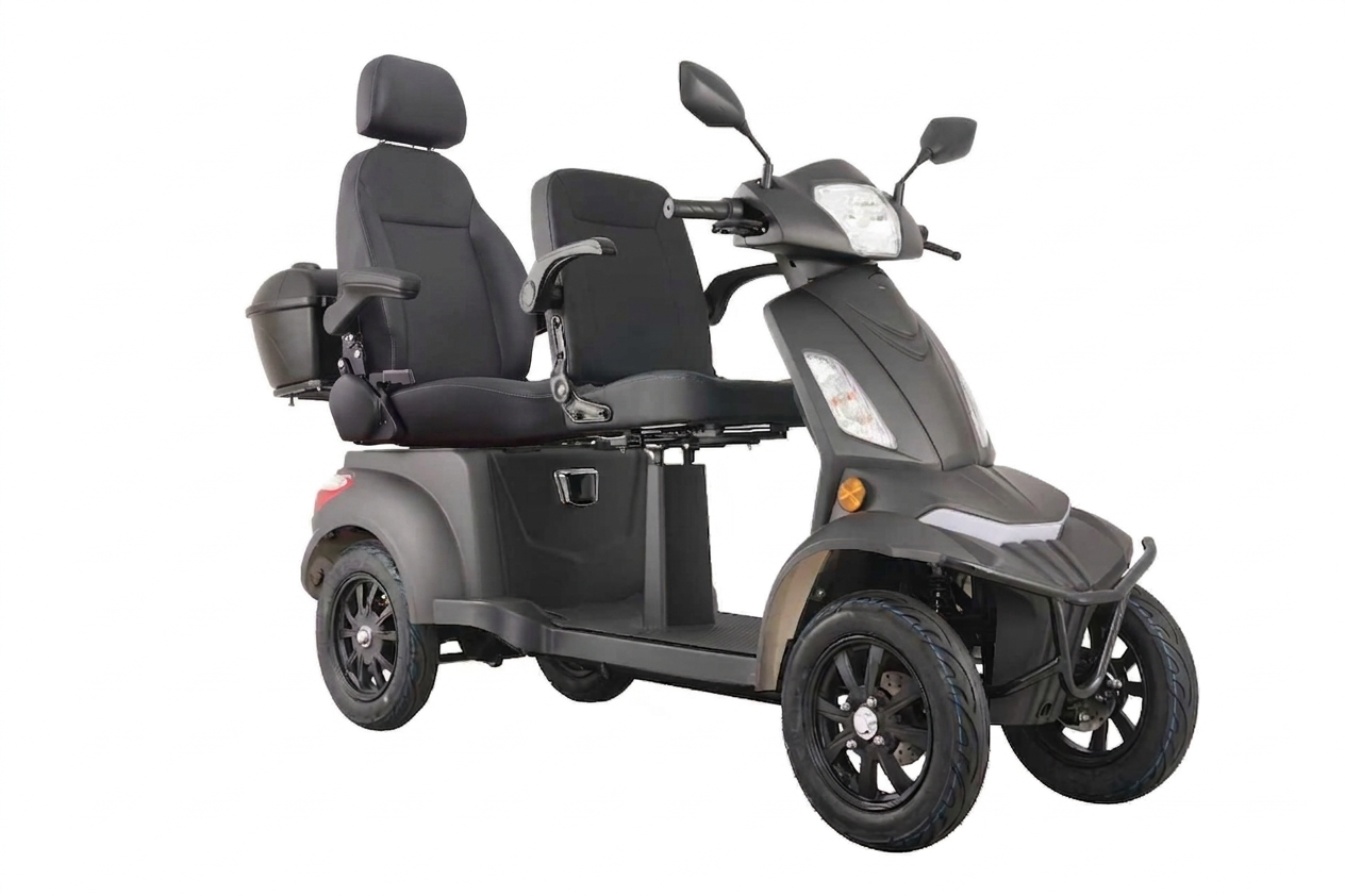 E-Seniorenmobil Vista Quarter-1L, Blei-Akku, 4-Rad, 1000W, normal Sitz, Grau