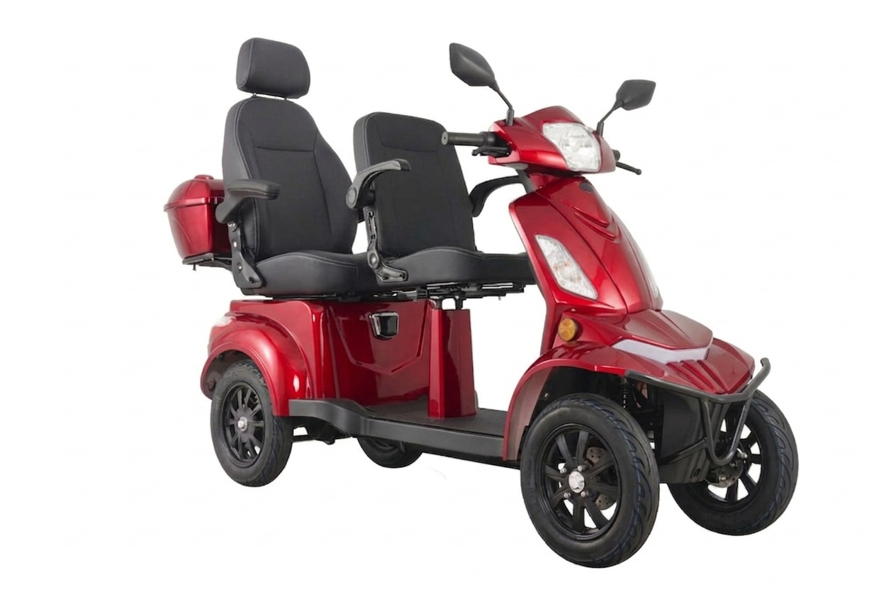 E-Seniorenmobil Vista Quarter-1L, Blei-Akku, 4-Rad, 60V, 1000W, normal Sitz, Rot