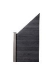 WPC Sichtschutzzaun CARACAS 1x Schrägelement V2 ca. 91x105 cm - Anthrazit