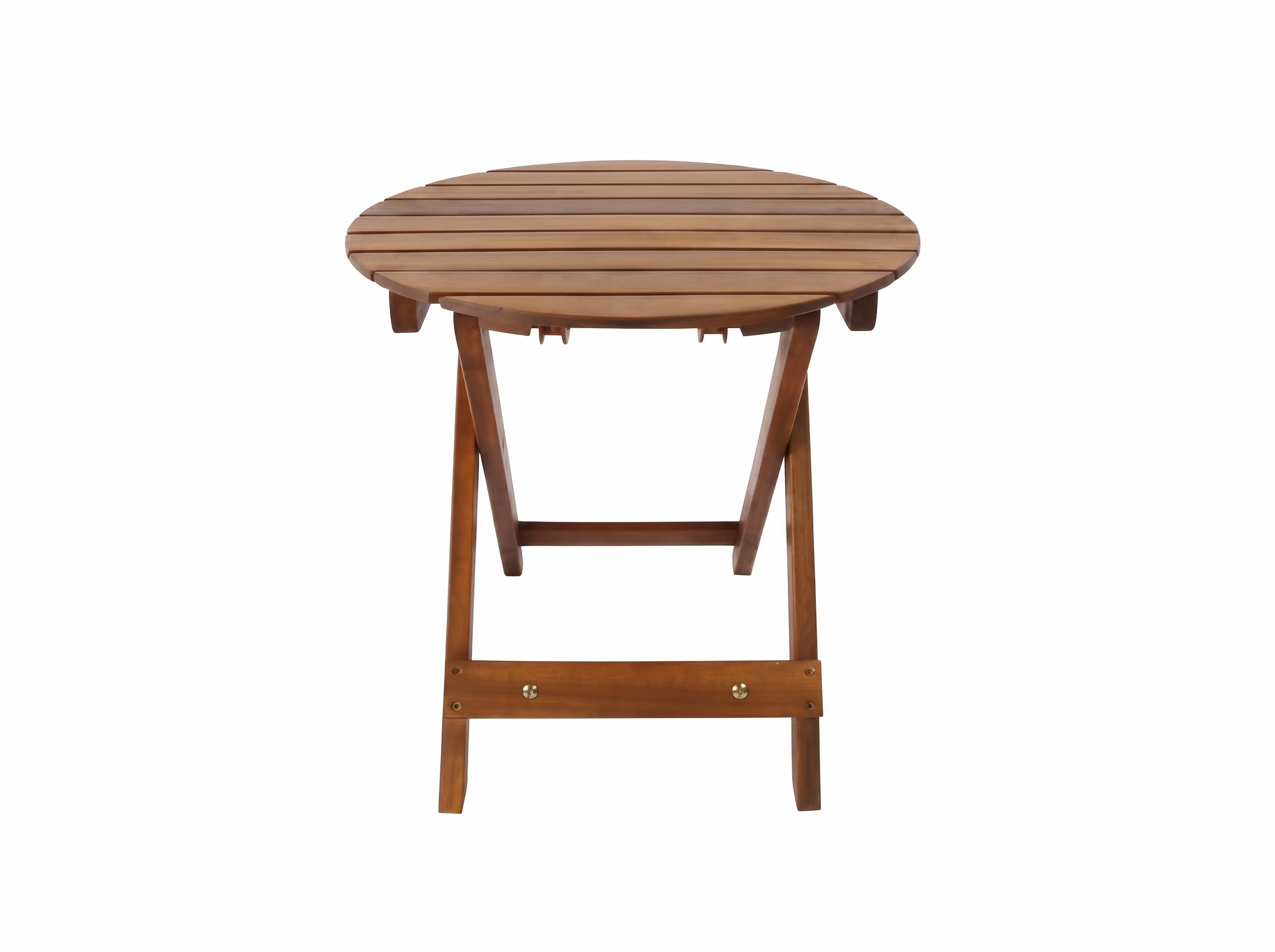 Gartentisch rund Ø 46 x 45 cm – Akazie Massivholz – klappbar, geölt