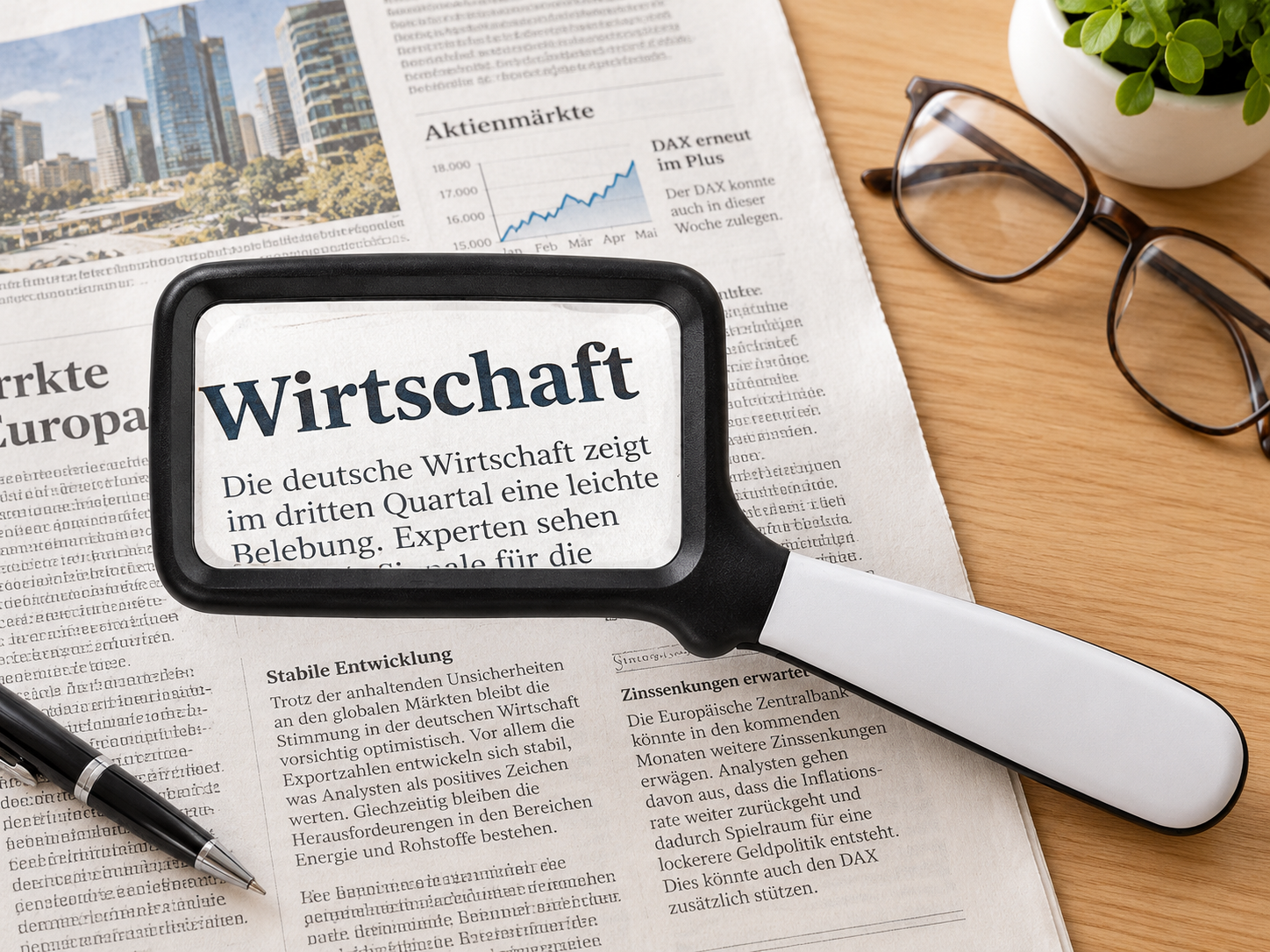 Klappbare Lupe für Lesen und Detailarbeiten