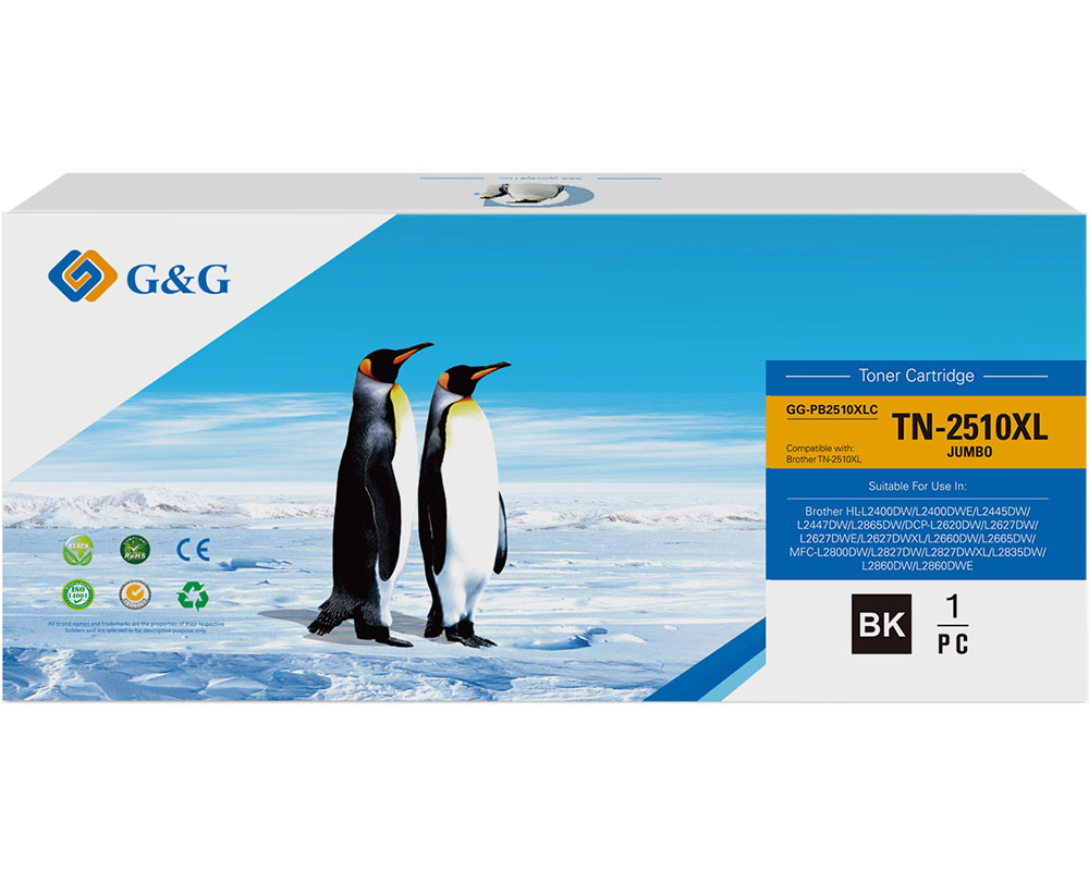 Kompatibel mit Brother TN-2510XL XXL Toner 6.000 Seiten G&G