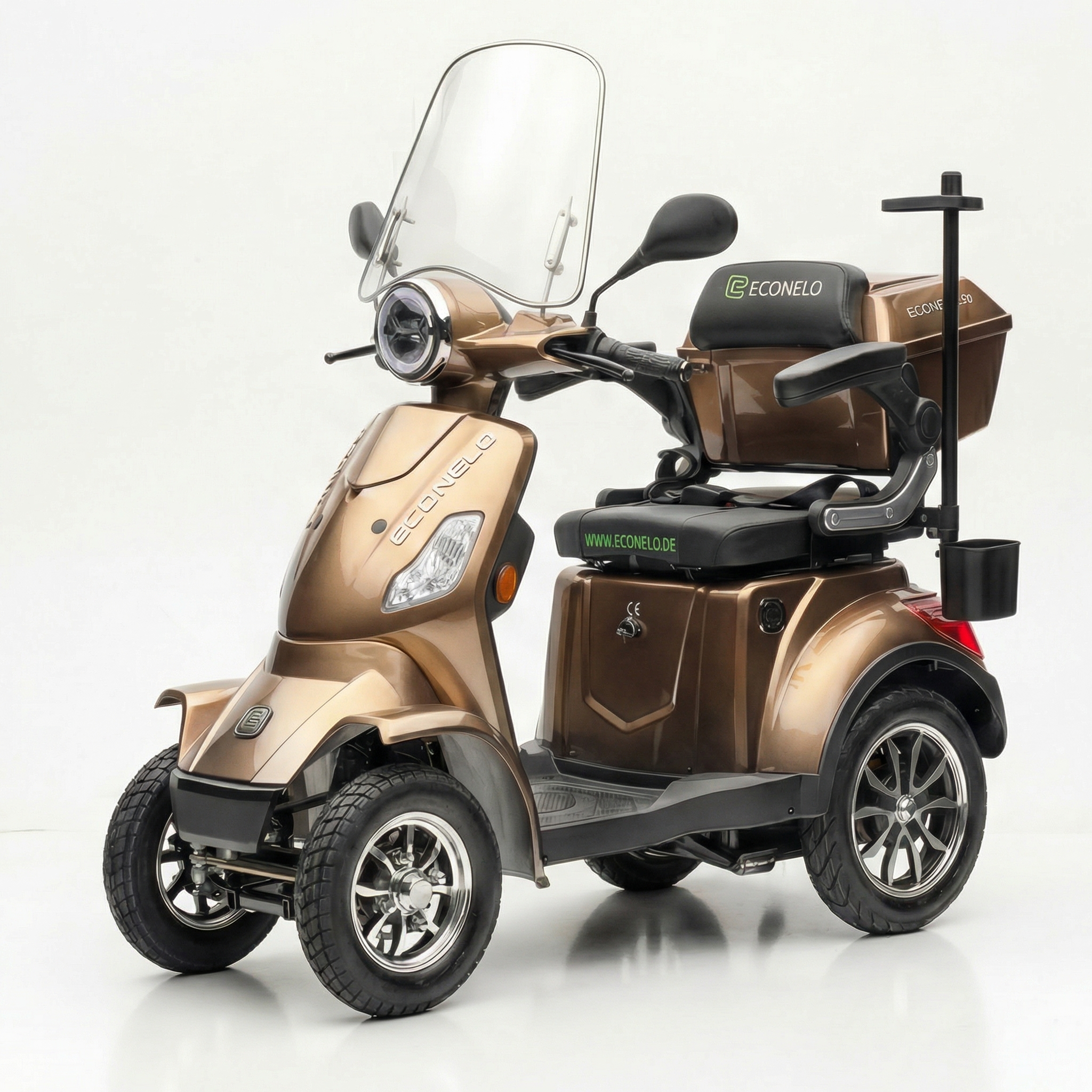 E-Seniorenmobil Venezia P4000 L, Lithium-Akku, 4-Rad, 1000 Watt, Braun