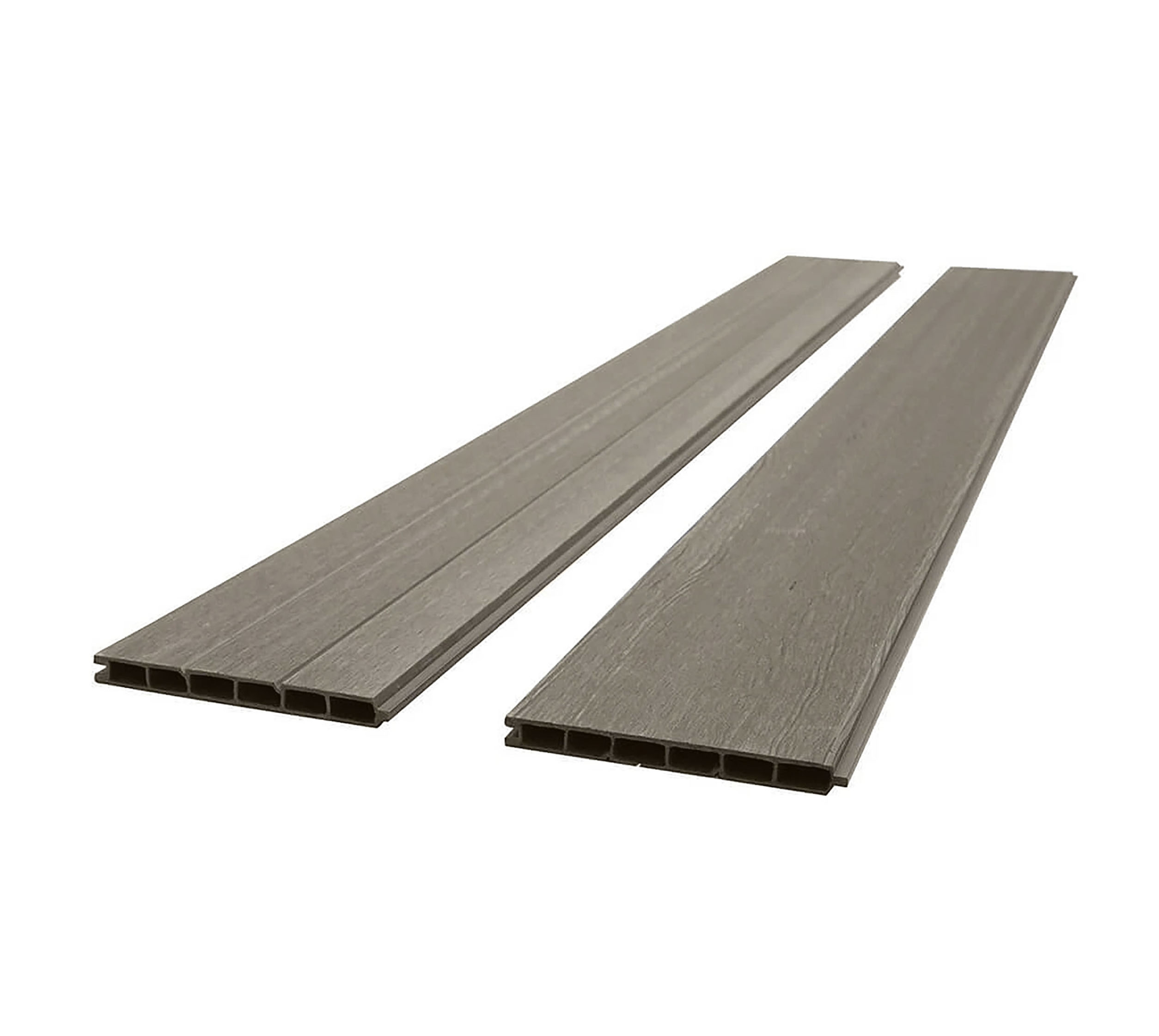 WPC Sichtschutzzaun CARACAS 1x Element - 9x Ersatzpaneel 170x180 cm - Grau