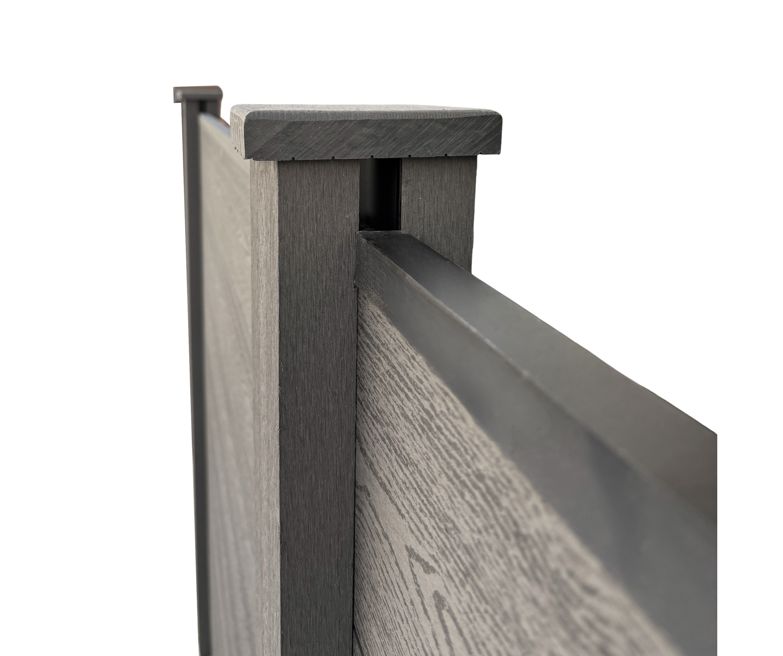 GreenYard WPC Sichtschutzzaun CORTEZA 3 x Pfosten