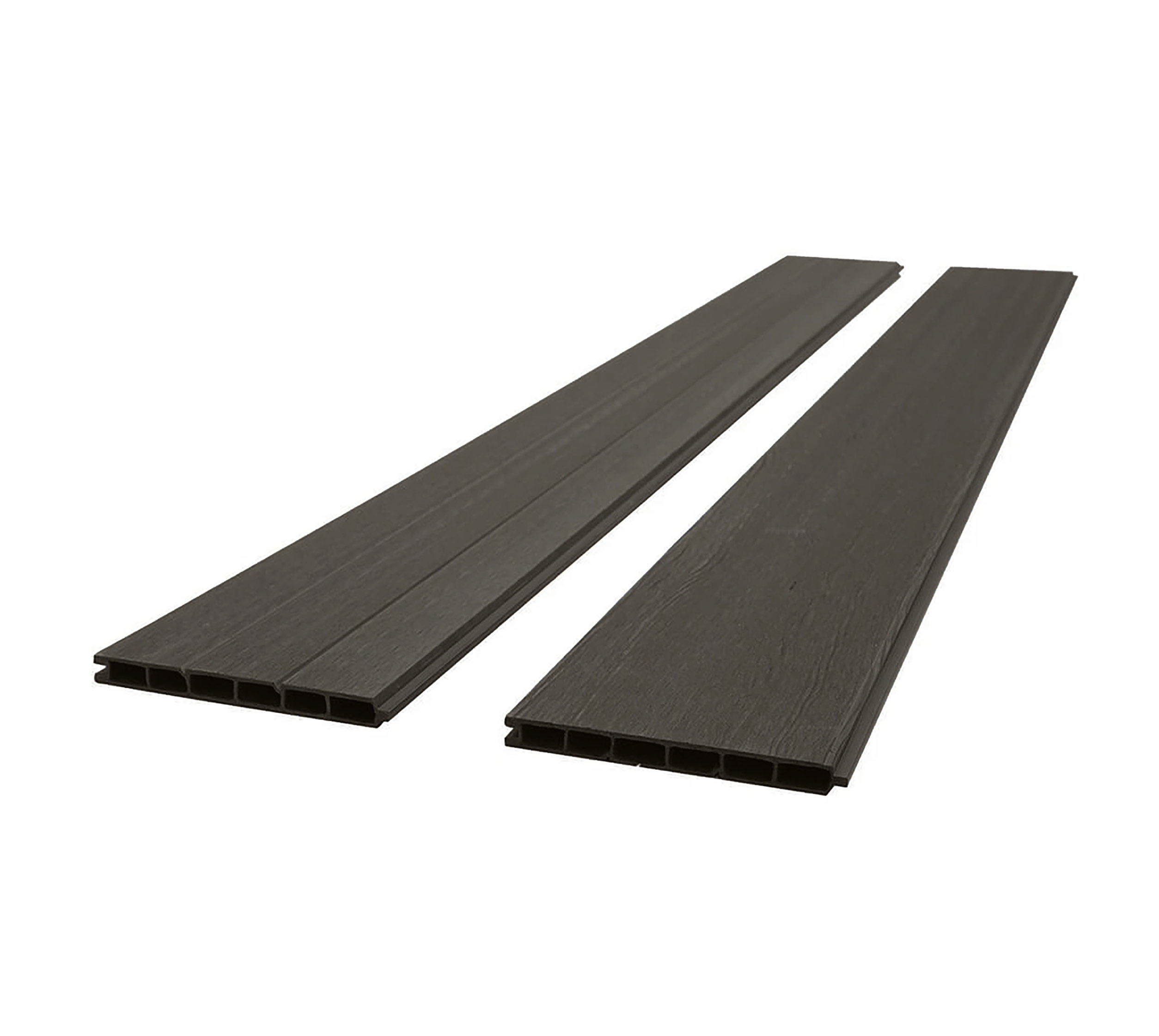 	 WPC Sichtschutzzaun CARACAS 2x Element - 18x Ersatzpaneel - Anthrazit