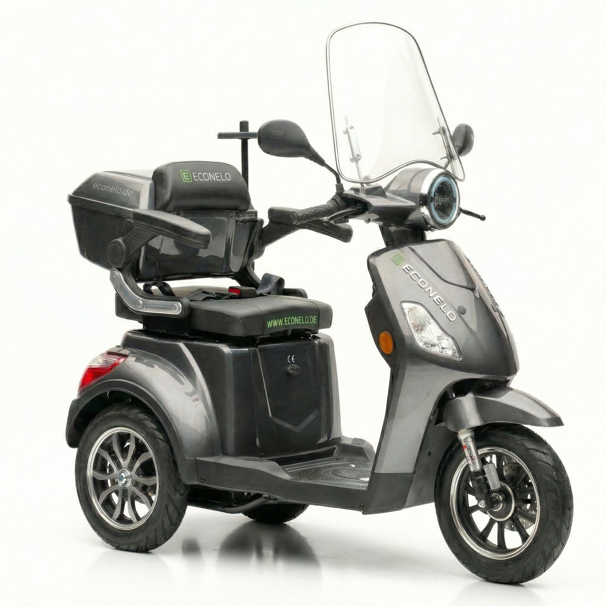 E-Seniorenmobil Denia P1000 L, Lithium-Akku, 3-Rad, 1000 Watt, Grau