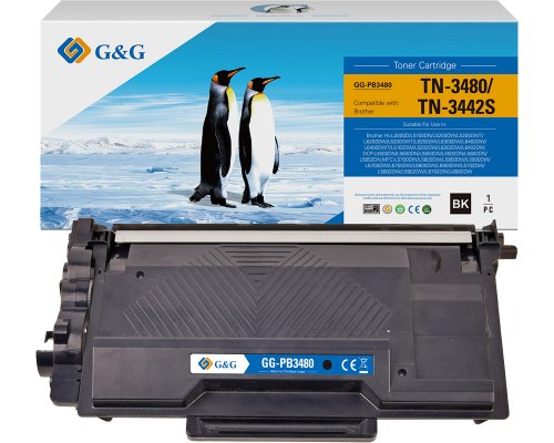 Kompatibel mit Brother TN-3480 XL-Toner (8.000 Seiten)