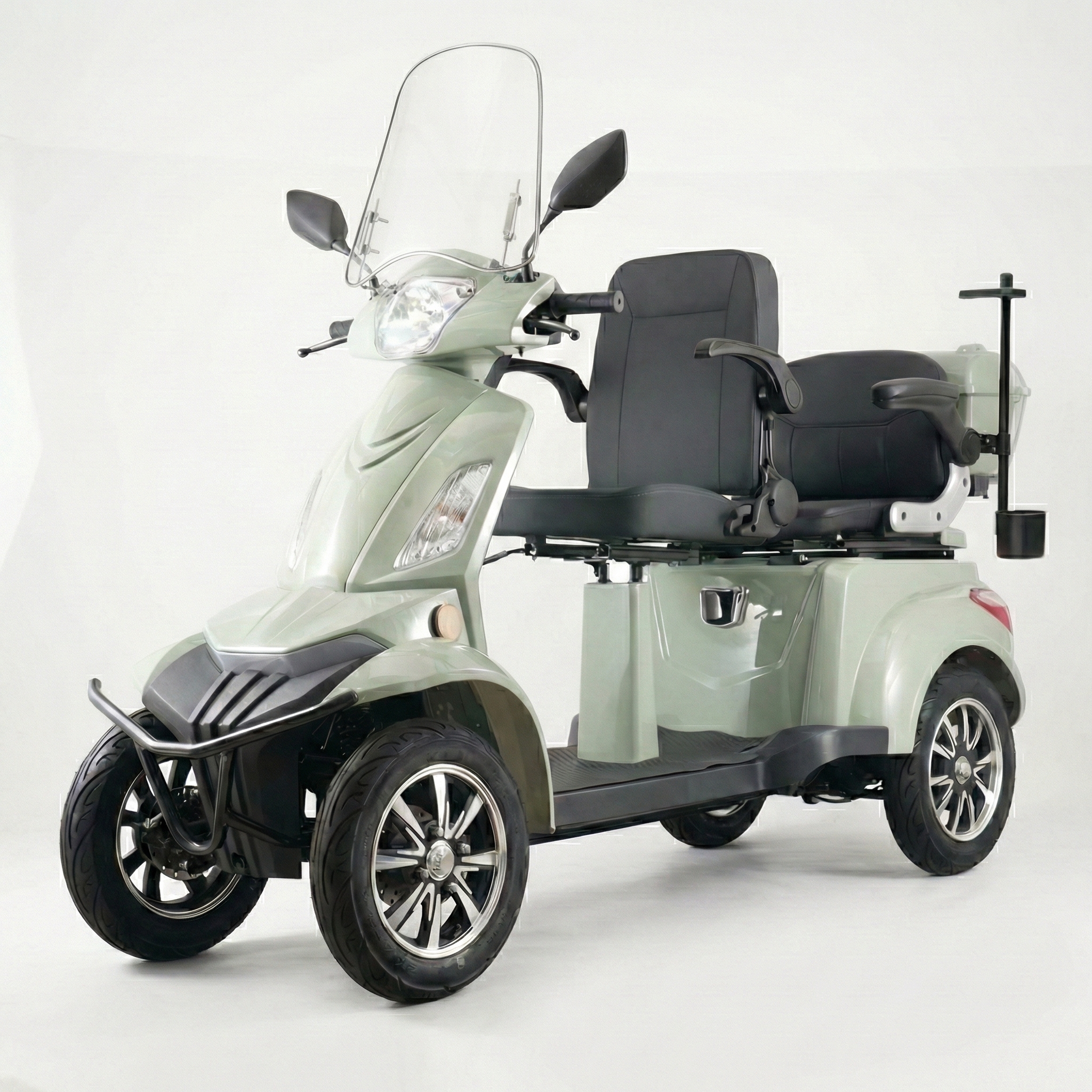 E-Seniorenmobil Vista Quarter-1L, Lithium-Akku, 4-Rad, 1000W, normal Sitz, Grau