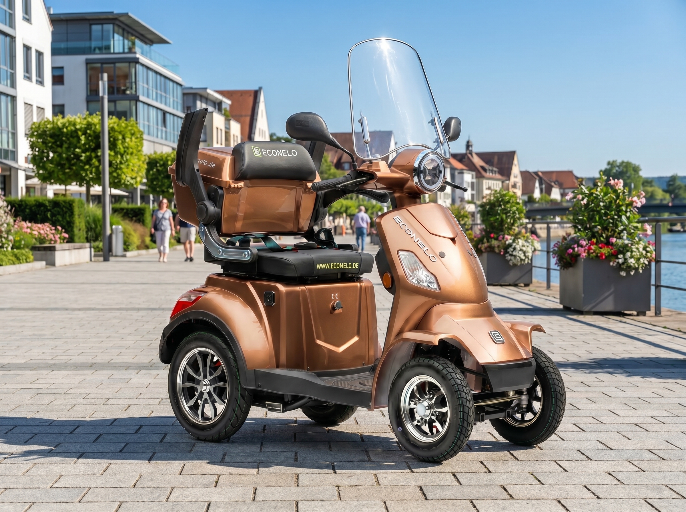 Komfort und Bedienung des Venezia E-Mobils