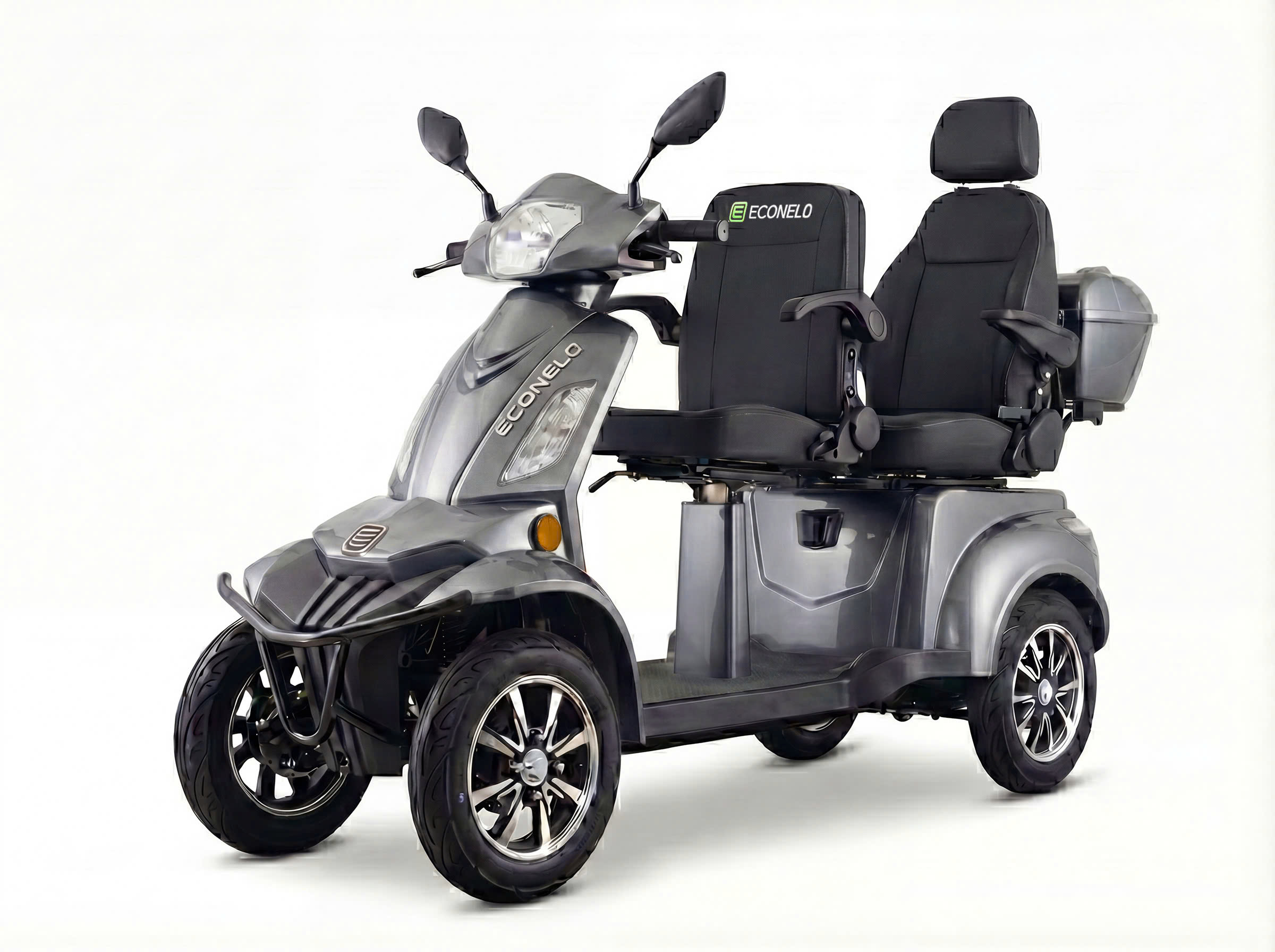 E-Seniorenmobil Vista Quarter-1L, Lithium-Akku, 4-Rad, 1000W, groß Sitz, Grau